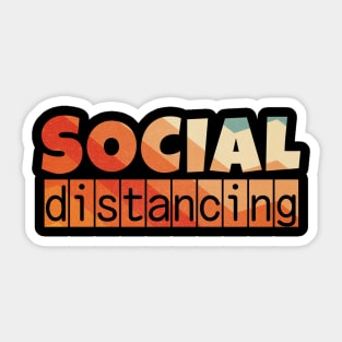 Social Distancing Sticker